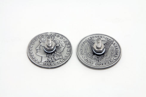 V-Twin Silver Dollar Concho Set - 48-0133
