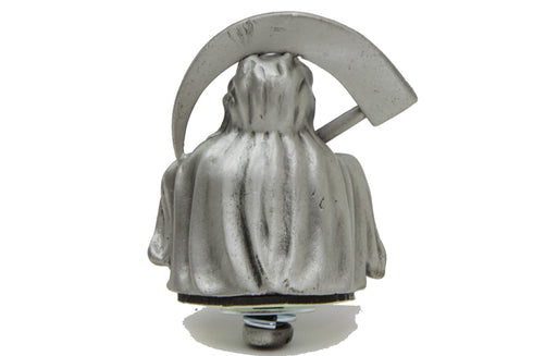 V-Twin Grim Reaper Front Fender Top Ornament Silver - 48-0135