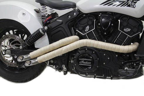 V-Twin Light Brown Fiberglass Exhaust Wrap - 48-0137