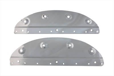 V-Twin Chrome Saddlebag Mount Plate Set - 48-0176