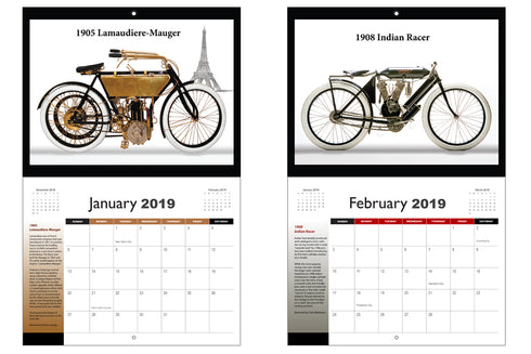 V-Twin 2019 Motorcyclepedia Museum Calendar - 48-0199