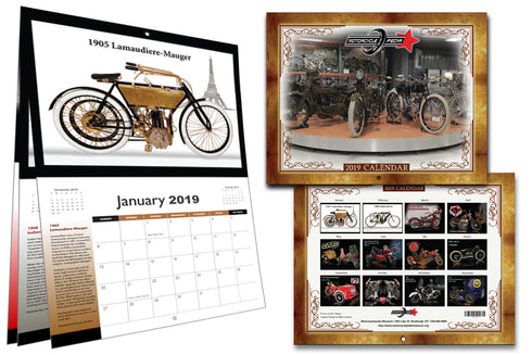 V-Twin 2019 Motorcyclepedia Museum Calendar - 48-0199