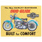 V-Twin Built for Comfort Die Cut Tin Sign - 48-0216