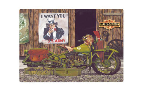 V-Twin Freedom Riders Die-Cut Tin Sign - 48-0217