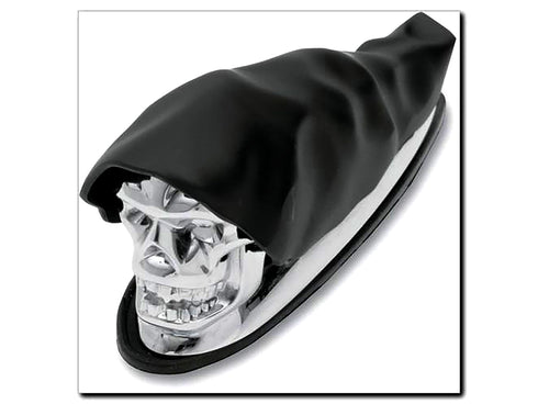 V-Twin Chrome Skull Fender Ornament - 48-0249