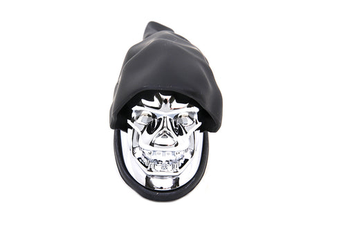 V-Twin Chrome Skull Fender Ornament - 48-0249