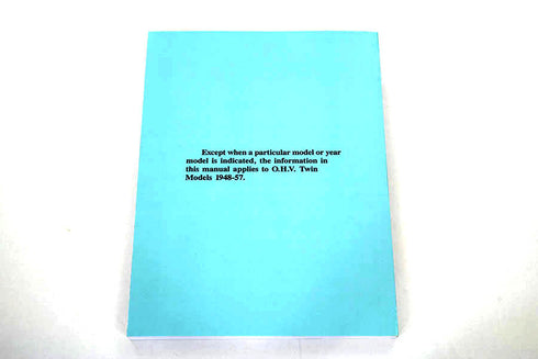 V-Twin Factory Service Manual for 1948-1957 Panhead and Rigid - 48-0307