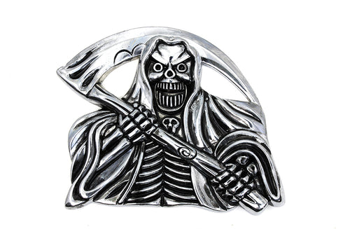 V-Twin Pewter Grim Reaper with Sickle Emblem - 48-0490