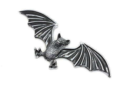 V-Twin Pewter Bat Wing Emblem - 48-0497