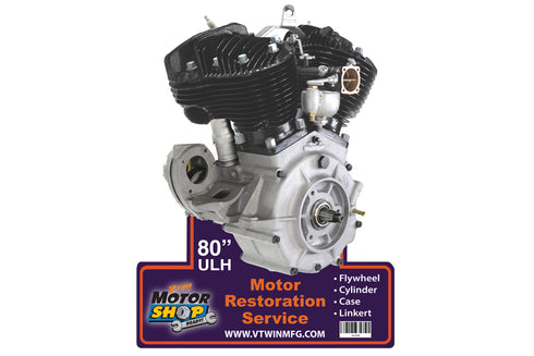 V-Twin 80 inch Flathead Engine Plaque - 48-0498