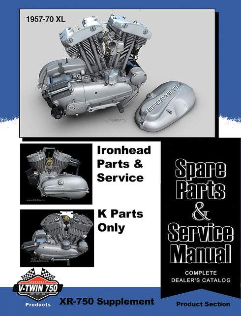 V-Twin XL/K Parts and Service Manual - 48-0525