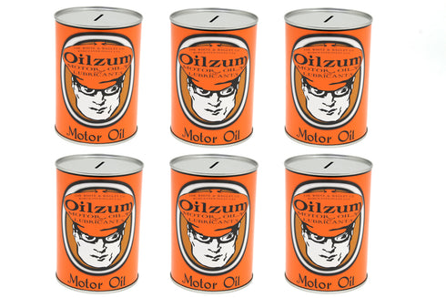V-Twin Oilzum Oil Can Coin Bank Set - 48-0534