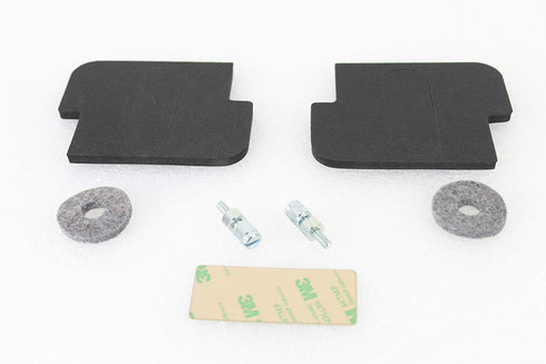 V-Twin Battery Caution Tag & Terminal Kit Brass - 48-0822