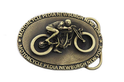 V-Twin Motorcyclepedia Board Track Belt Buckle - 48-0824
