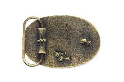 V-Twin Motorcyclepedia Board Track Belt Buckle - 48-0824