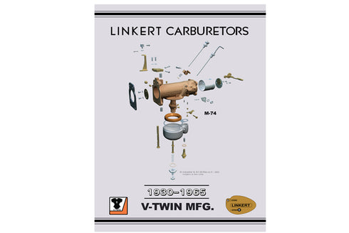 V-Twin 1930-1965 Linkert Carburetor Parts Book - 48-0856