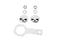 V-Twin Skull License Plate Bolt Kit - 48-0903