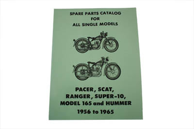 V-Twin Hummer Spare Parts Catalog for 1956-1965 - 48-0982