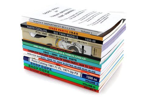 V-Twin Big Twin Part & Service Manual Library Set - 48-1065