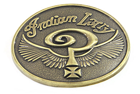 V-Twin Indian Larry Oval Belt Buckle - 48-1111