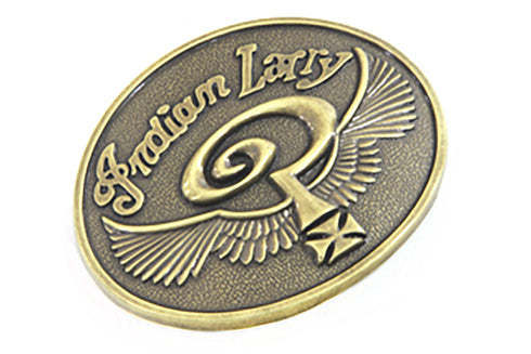 V-Twin Indian Larry Oval Belt Buckle - 48-1111
