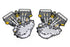 V-Twin Panhead Motor Patch Set - 48-1167
