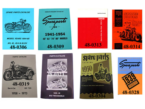 V-Twin Flat Head Parts Book Set - 48-1271