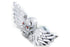 V-Twin Skull with Wings Medallion Set - 48-1323
