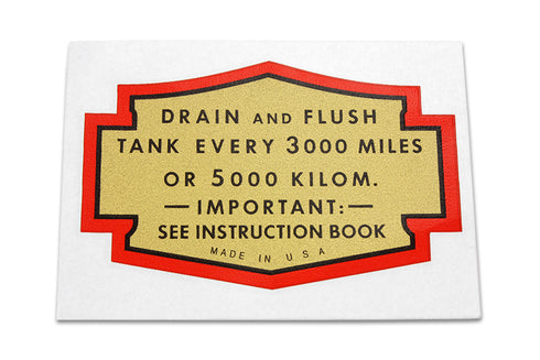 V-Twin Oil Tank Decal - 48-1380