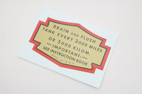 V-Twin Oil Tank Decal - 48-1380