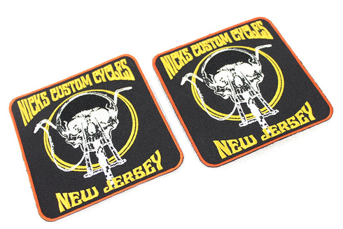 V-Twin Nick's Custom Cycle NJ Patch Set - 48-1396