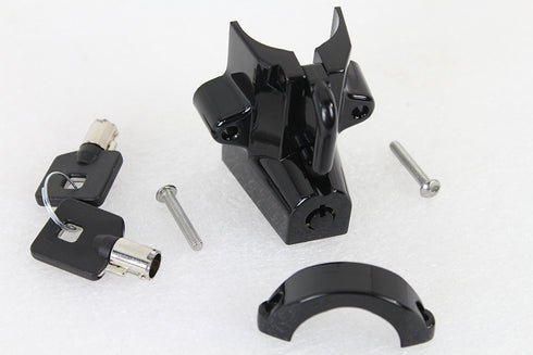 V-Twin Black Helmet Lock with Pipe Key - 48-1466