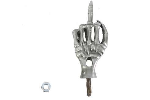 V-Twin Middle Finger License Plate Topper with Stud Mount - 48-1499