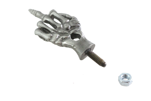 V-Twin Middle Finger License Plate Topper with Stud Mount - 48-1499