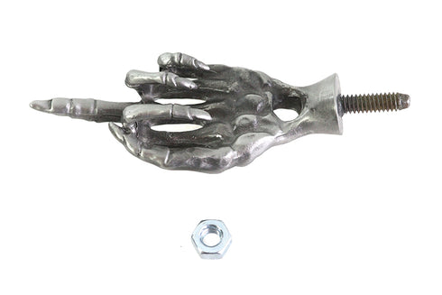 V-Twin Middle Finger License Plate Topper with Stud Mount - 48-1499