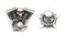 V-Twin Skull Lapel Pin Set - 48-1518