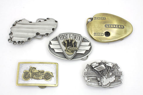V-Twin Motorcyclepedia Series Belt Buckle Set - 48-1524
