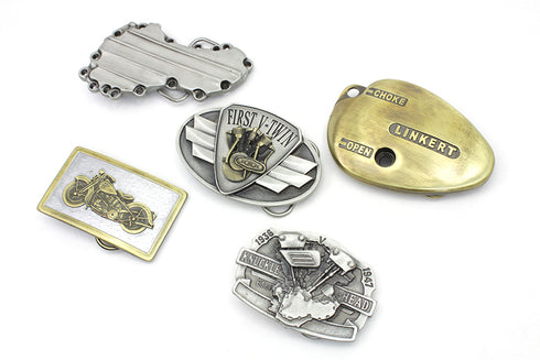 V-Twin Motorcyclepedia Series Belt Buckle Set - 48-1524