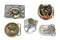 V-Twin Shovelhead Belt Buckle Set - 48-1525