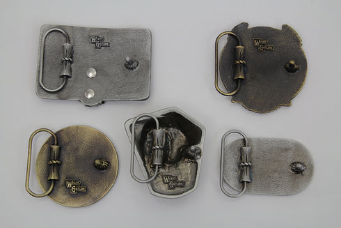 V-Twin Shovelhead Belt Buckle Set - 48-1525