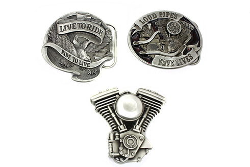 V-Twin V-Twin Evolution Series Belt Buckle Set - 48-1528