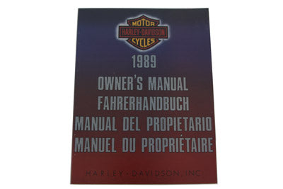 OE OE Factory Service Manual for 1989 Big Twin International - 48-1578
