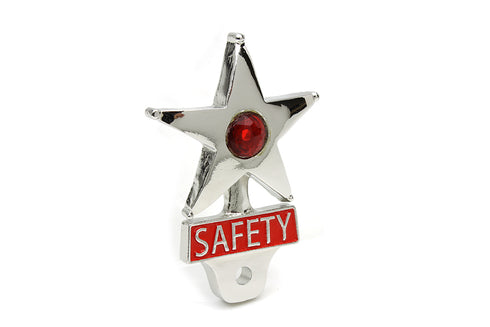 V-Twin Safety License Plate Topper with Reflector - 48-1608