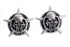 V-Twin Skull on Star License Plate Topper Set - 48-1621