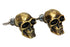 V-Twin Gold Skull License Plate Bolt Set - 48-1624