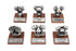 V-Twin Pewter Motor Model Set - 48-1628