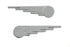 V-Twin Chrome Speed Wing Emblem Set - 48-1647