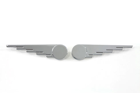 V-Twin Chrome Speed Wing Emblem Set - 48-1647