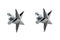 V-Twin Chrome Decorative Star Stud Set - 48-1656