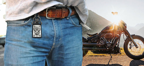 V-Twin Shovelhead Motor Keychain - 48-1661